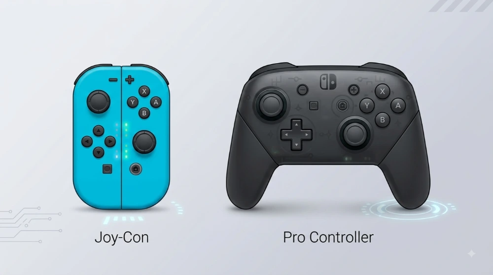 Joy-Con Vs Pro Controller