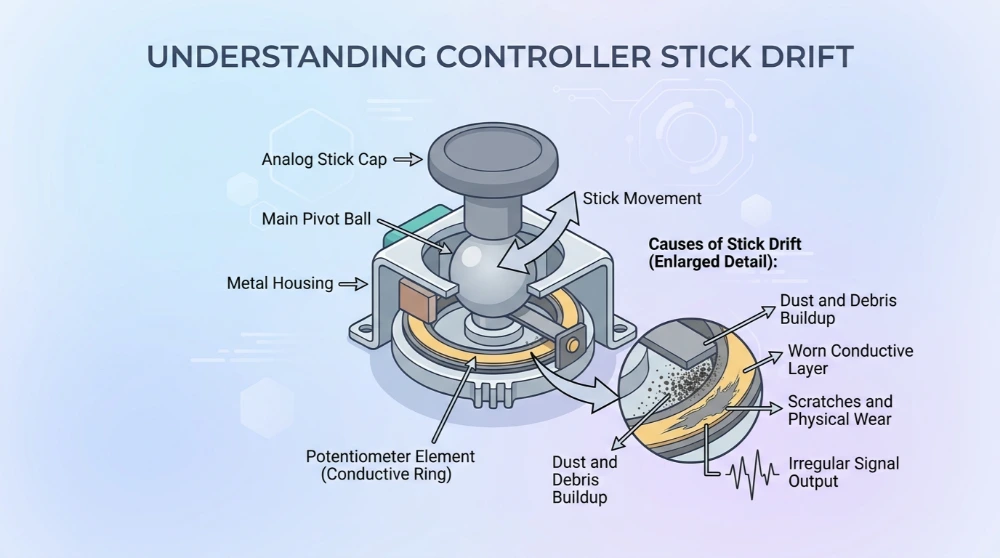 What causes controller stick drift